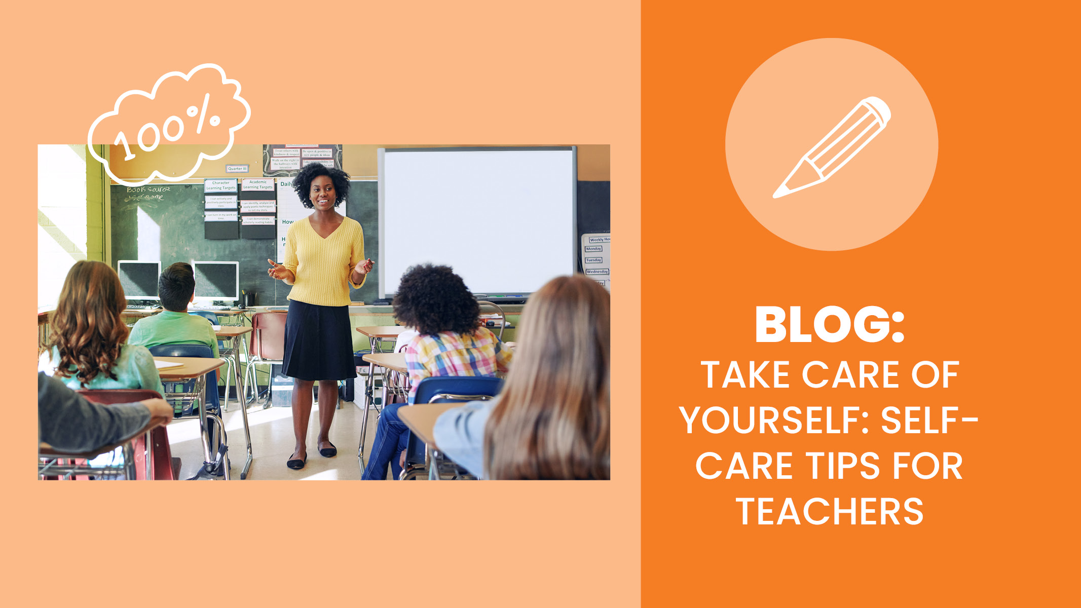 一位非裔美国老师和她的学生谈论健康